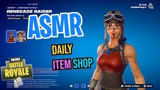 ASMR Fortnite ULTRA RARE Renegade Raider Skin Returns! Daily Item Shop  Relaxing Whispering 