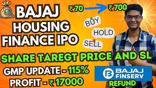 Bajaj Housing Finance IPO Share Target | Bajaj Housing Finance IPO GMP Share Price | Refund | ShareX