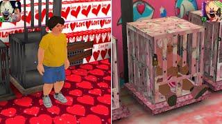 Ice Scream 4 Barbie Mod vs Ice Scream 6 Valentine Mod J's All Caught Escapes