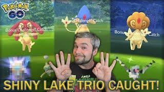 SHINY LAKE TRIO CAUGHT IN 1 DAY! 7 SHINIES CAUGHT! (Pokémon GO)