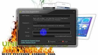 How to Register Uni Android Tool   Tutorial