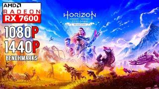 AMD RX 7600 Horizon Zero Dawn Remastered 1080P and 1440P Benchmark