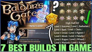 Baldur's Gate 3 - 7 Best MOST POWERFUL Multiclass Builds Possible - Fast Easy Honour Mode Guide!