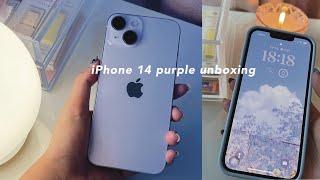 iphone 14 (purple) unboxing ‍️️ + MOFT unboxing