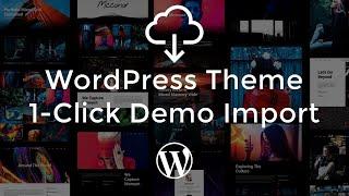 WordPress Theme 1-Click Demo Import Explained Ecommerce Ustad