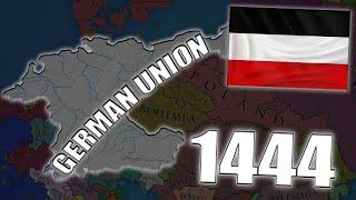 What if The German Culture united under one country in 1444 - Eu4 Timelapse