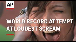 World record attempt at loudest scream