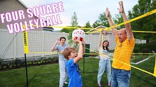Four Square Volleyball! Battle For Prizes And Punishments!