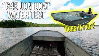 Does it float? 1648 Jon Boat Build WATER TEST | Mercury 25hp Two Stroke