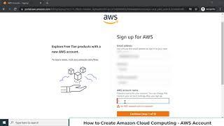 How to create an AWS  account?