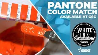GSG Pantone Color Matching Screen Printing