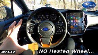 2024 Subaru Crosstrek Wilderness Interior Review /// NO Heated Steering Wheel