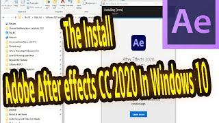 The Install Adobe After effects CC 2020 In Windows 10,by Mr KSK Chanryma