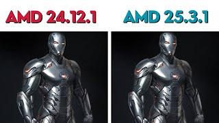 AMD Drivers Update 25.3.1 VS 24.12.1 AMD Adrenalin Edition 25.3.1 New Update 7800xt