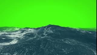 water02 green screen background ocean