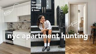 NYC APARTMENT HUNTING | 10 apt tours w/ prices & tips!