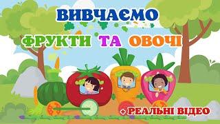 Розвиваючі мультики українською для дітейРозвиток мовленняВивчаємо фрукти і овочіРОЗВИВАЮЧІ ВІДЕО