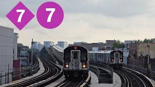 Morning Rush Hour on the IRT Flushing Line (8/19/2024)