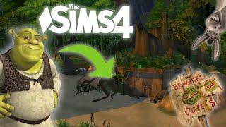 The Sims 4 - Shrek's Swamp (speedbuild no cc) 