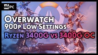 AMD Ryzen 5 3400G vs 3400G [OC] | Overwatch | Low Settings | WePC Gaming Benchmark