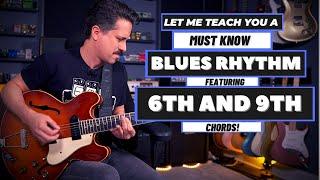 Blues Rhythm Guitar Lesson Intermediate - Use C6 and C9 chords!