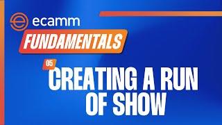 How to Create a Run of Show in Ecamm | Ecamm Fundamentals