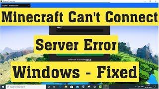 How to Fix "Can't Connect To Server" & "Connection Timed Out" Minecraft Server Error - 2020