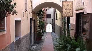 The wonderful street in Cervo, Italy