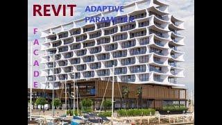 Revit adaptive parametric modelling brick facade