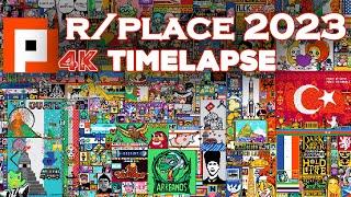 r/place 2023 Full Hızlandırılmış 4K (Yüksek Kalite)