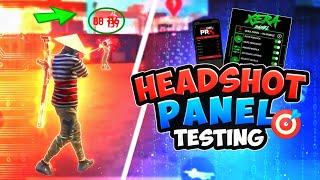 Testing Headshot Panel In Mobile Working Or Not? | Trying Auto Headshot Panel Free Fire