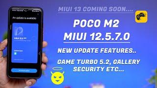 Poco M2 New MIUI 12.5.7.0 Update Full Review | New Features | MIUI 13 Poco M2 New Update