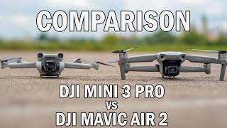 DJI Mini 3 Pro VS DJI Mavic Air 2 | Camera Test Comparison