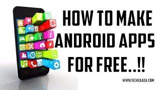 How To Make Free Android App Without Coding