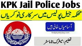 KPK Jail Police New Jobs 2022 | Prison Department Jobs Online Apply