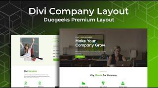 Divi Company Layout - Divi Layouts by Divi Awesome