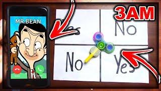 DO NOT PLAY CHARLIE CHARLIE FIDGET SPINNER WHEN CALLING MR BEAN AT 3AM!! *THIS IS WHY*