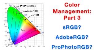 Color Management Part 3... sRGB?  Adobe RGB?  ProPhotoRGB