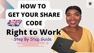 How to get your share code to check your right to work in the UK.