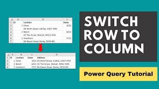 Change Rows to Columns in Power Query