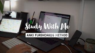 Study with Me + Anki Flashcard Method - Ali Abdaal