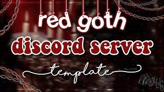 ｡˚⋆﹕aesthetic goth red FREE discord server template、ely. °｡˚