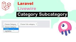 Category Subcategory Dropdowns using Livewire and a Single Model with parent_id #laravel #livewire