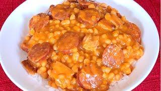 Pork and Beans with Rice from scratch (No can)