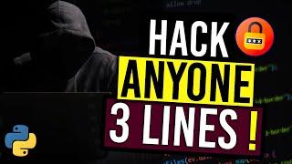 Hack Passwords with Python in 3 LINES ! - Brute Force Attack with Python - #cybersecurity #hacking