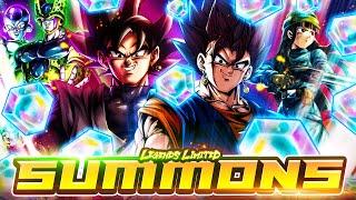 INSANE SUMMONS FOR THE NEW LF TRANSFORMING VEGITO BLUE AND GOKU BLACK! | Dragon Ball Legends