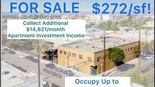 $272/sf! For Sale $4,000,000. Retail/Apartment. Commercial Real Estate Purchase Opportunity at: