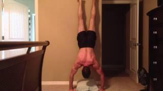 Assisted Hand-Stand Push-Up Attempt 2