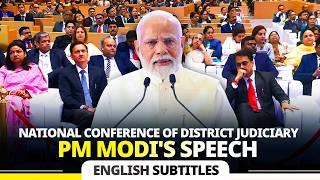 PM Modi's speech during the National Conference of District Judiciary| English Subtitles