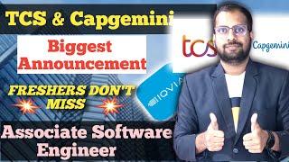 TCS, Capgemini Biggest Announcement | IQVIA, Lumel, Computacentre Off Campus Hiring | Apply Now